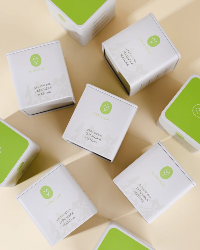 Zestaw startowy - matcha premium i biała podstawka