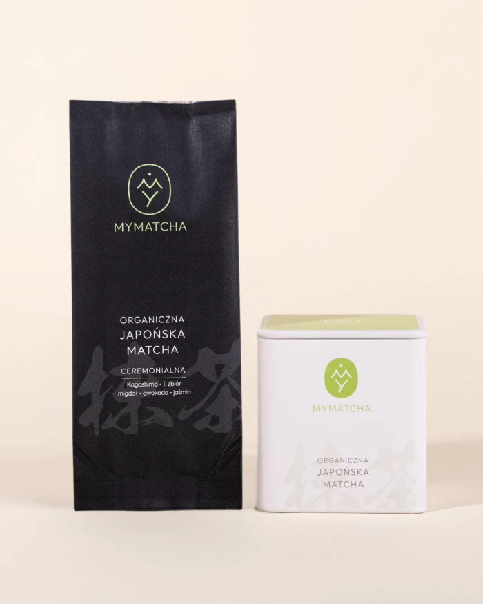 Zestaw startowy - matcha ceremonialna i czarna podstawka