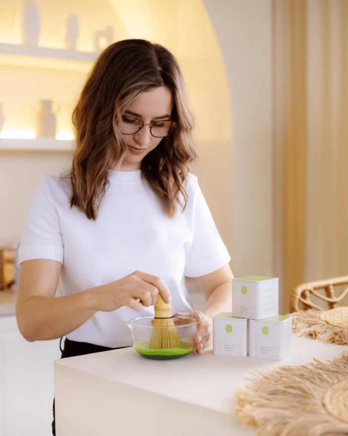 Czarka do matchy szklana