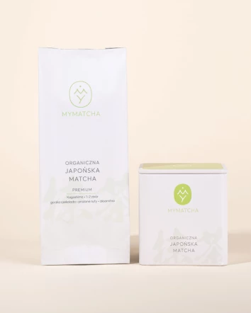 Puszka do matchy z matcha premium 30g